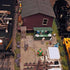 Busy train station