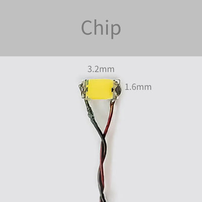 led flickering light chip size