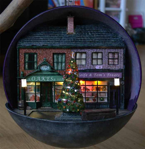 Christmas in a Christmas bauble