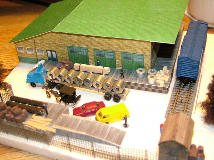 Metal Fabrication Freight Station | 1:220 Scale Model Builder Design ...