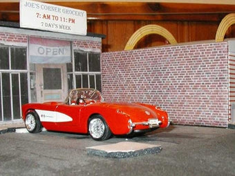 pulling up at the store, this 1:24 diecast looks great with model builder models around it!