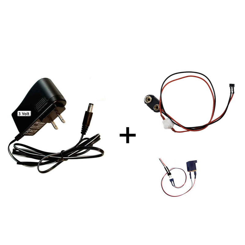 Swap between our Regulated 12 volt supply with our Battery snap and switch