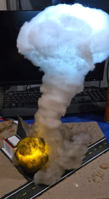 Miniature explosion cloud