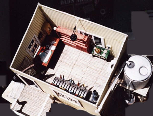 Signal Box Interior Top View Built with Model Builder