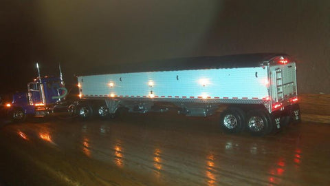 Tractor trailer side view