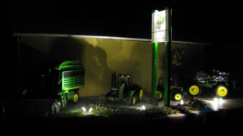 Tractors on a building site