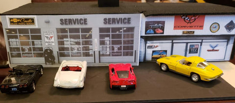 Corvette Sales and Service Shop Diorama