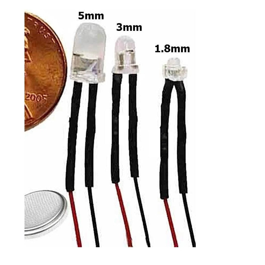 Led With 3 Color 3 Volt LED Bulbs - Solid and Bright, lots of colors