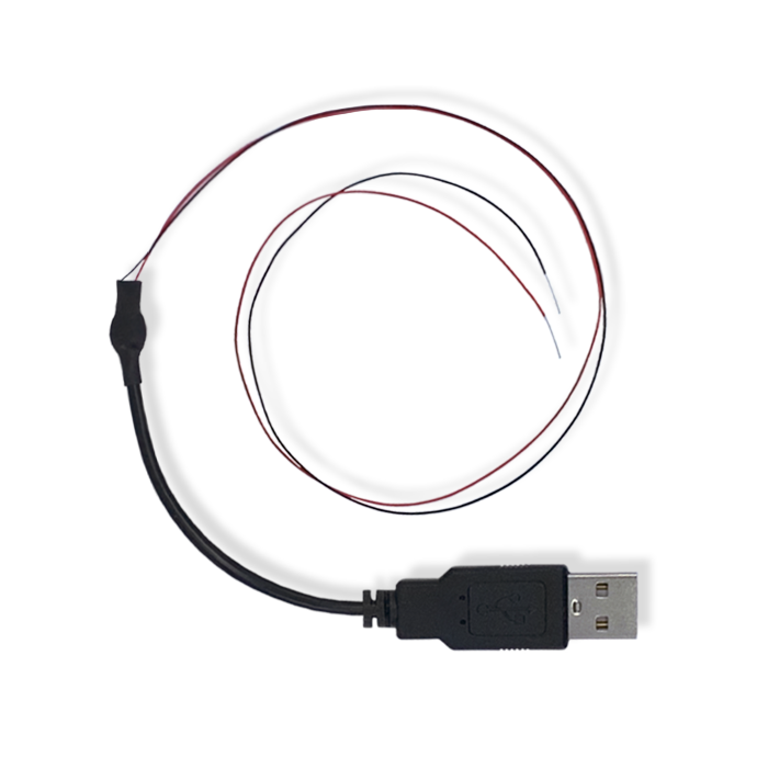 Type A USB Power Supply Cable 14 inches 3V