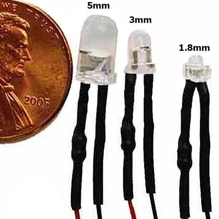 LEDs for Battery - or Regulated Adapter sizes