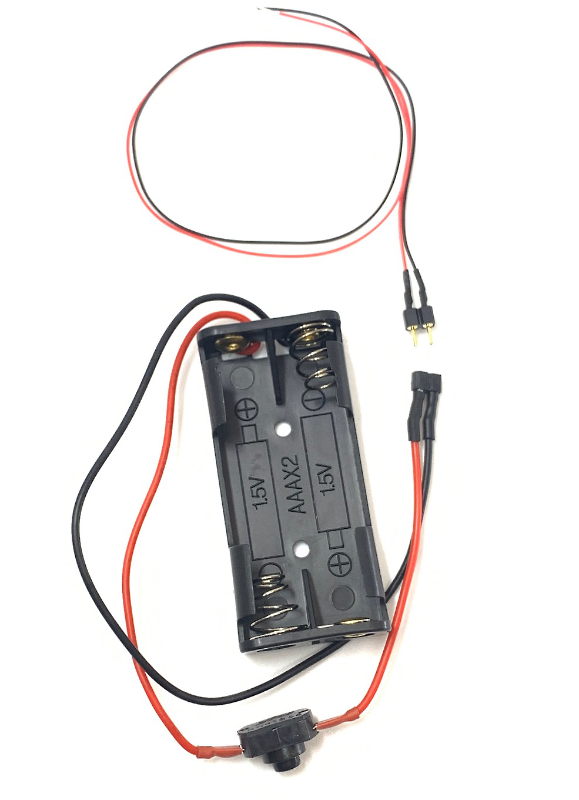 3 Volt AAA battery holder with switch with Connector