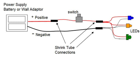 Miniature On Off Rocker Switch for your projects, wired - ready to go ...