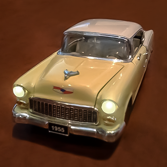 Example of a classic car diecast lights