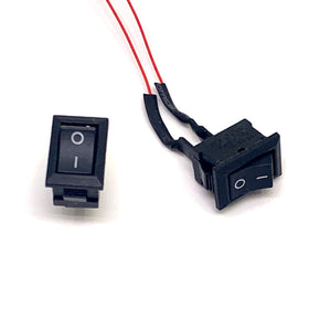 Miniature On Off Rocker Switch for your projects, wired - ready to go!