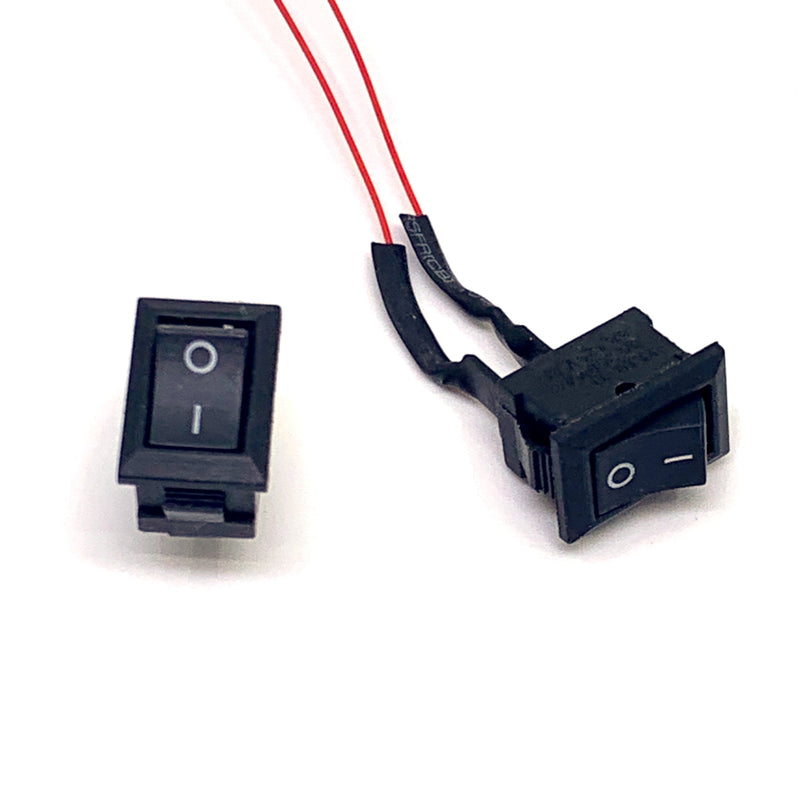Miniature On Off Rocker Switch for your projects, wired - ready to go ...