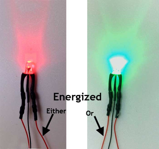 Green Red Bi-Color LED for Model Train Indicators | EvanDesigns.com
