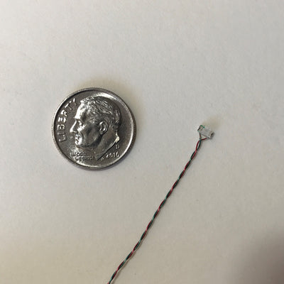 LED size compared to a coin