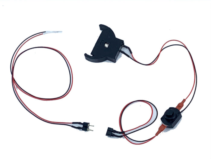 Single CR2032 Battery Holder with Leads and Switch - 3V