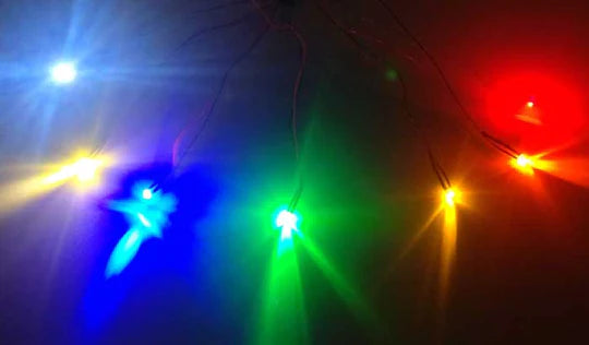 Miniature LED Lights for Model Trains color options