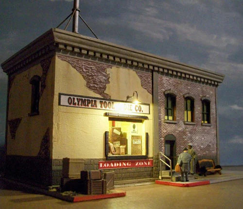 Gooseneck Lamp on a building