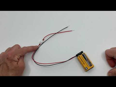 9 Volt Battery Snap & Micro Push Button Switch For LEDs