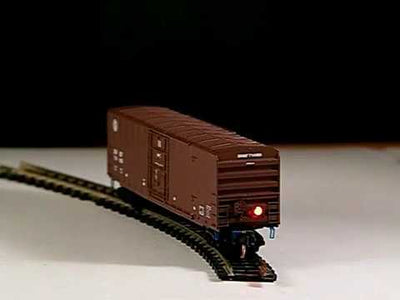 Flashing End of Train Beacon for Model Trains simulates FRED