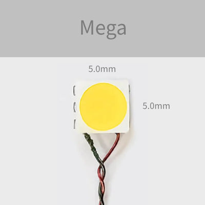 Mega LED light size 5mm by 5mm