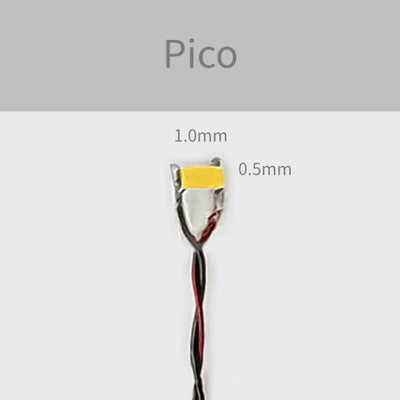 close up of a pico size LED