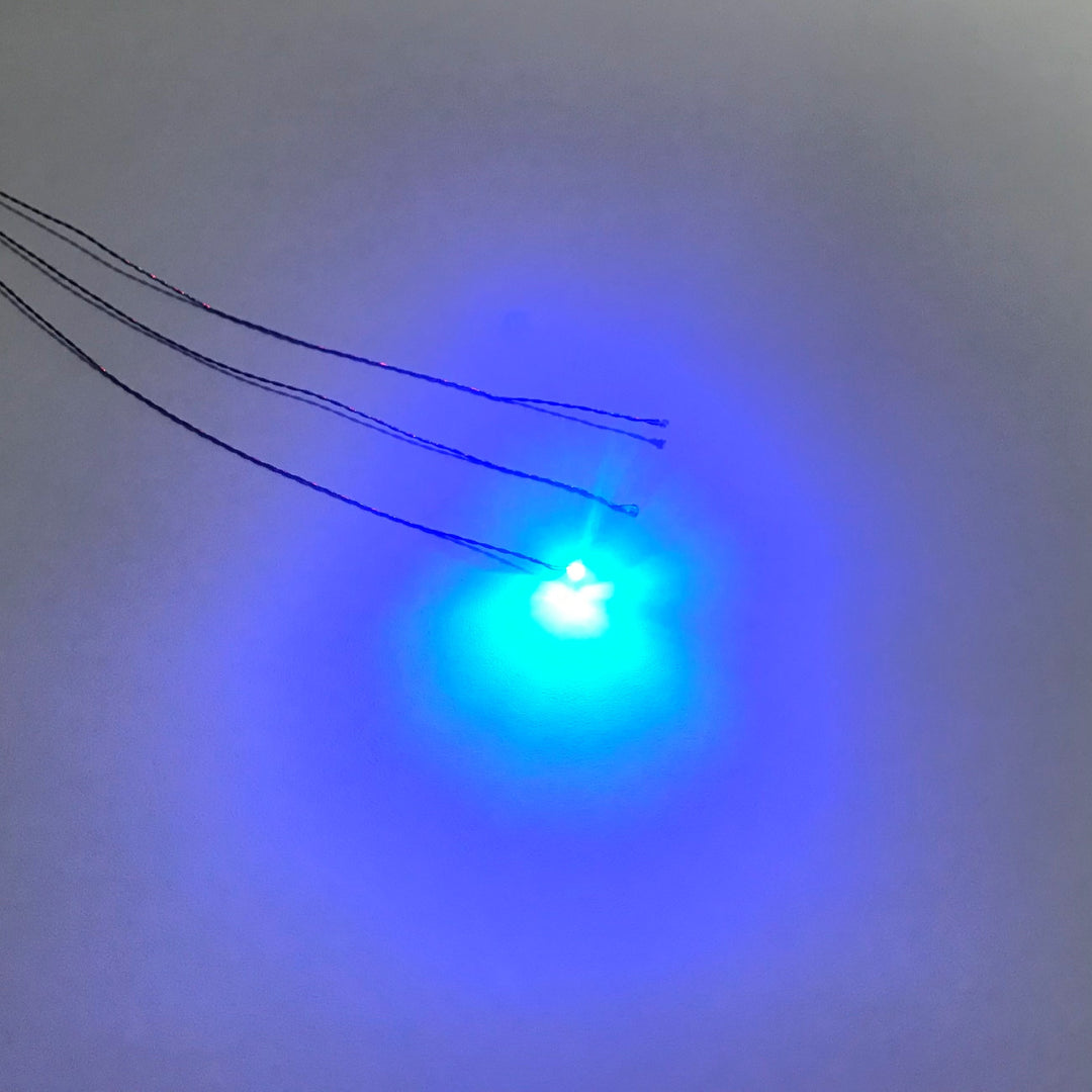 lit up rotating LED circuit blue