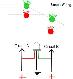 Bi Directional LED Light diagram