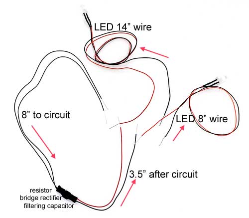 Separated 7 to 19 V AC/DC LED