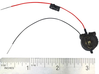 Measurements of mini battery holder for 3 volt LEDs