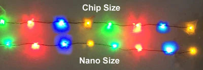 color LED string lit up